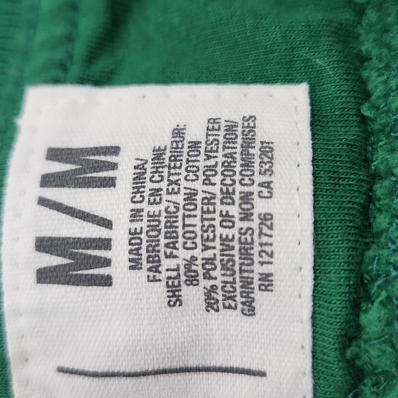 2000s Aeropostale 1987 Fleece Sweat Lounge Pants, Green Women's Medium - Picture 7 of 8